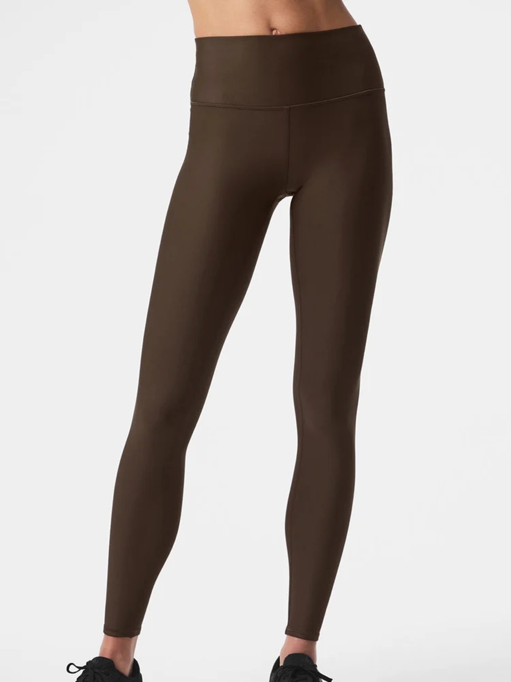 Alo Yoga Airlift High-Waist Leggings Espresso Brown Size Small EUC